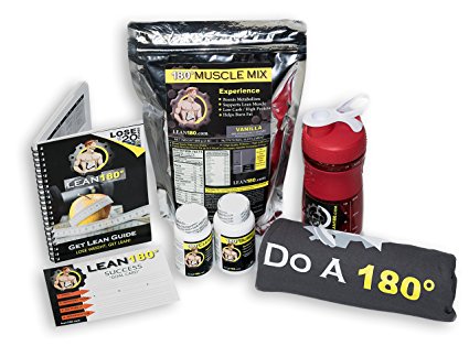 Lean 180 - 30 Day Weight Loss Challenge - Diet Plan to Lose Weight Fast and Get Lean - Lose up to 30 Pounds in Just 30 Days - Everything You Need to Get Lean Fast and Lose Belly Fat (Chocolate, XL)