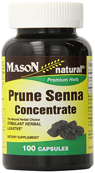 Mason Natural Prune Senna Concentrate Capsules, 100 Count