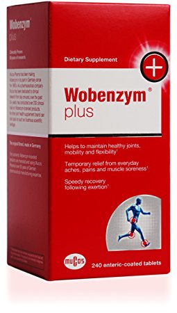 Wobenzym - Wobenzym Plus - Supports Joint Function, Muscles and Recovery after Exertion* - 240 Enteric-Coated Tablets