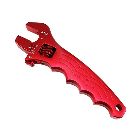 Adjustable Aluminum Lightweight Wrench Fitting Tools (Red)