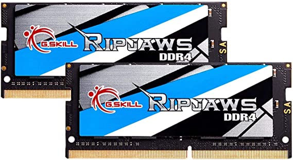 G.Skill RipJaws Series 32GB (2 x 16GB) 260-Pin SO-DIMM PC4-25600 DDR4 3200 CL22-22-22-52 1.20V Dual Channel Memory Model F4-3200C22D-32GRS