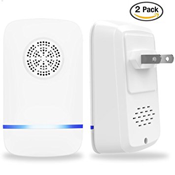Ultrasonic Pest Control Repeller, Electronic Mouse Repellent Plug In Indoor Anti Mice Rat Cockroach Mosquitoes Spiders - All Pest Control (2 packs)