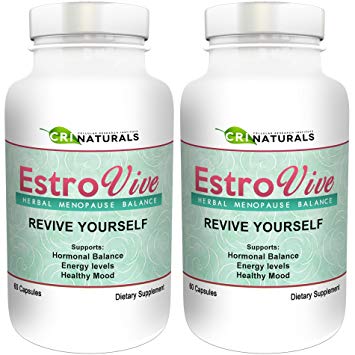 Estrovive - Hot Flashes Menopause Relief - Black Cohosh Menopause Complex - Sleeping Pills - Hot Flash Relief - Boost Your Energy (2-pack)