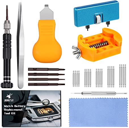 JOREST Watch Repair Kit, for Watch Battery Replacement & Watch Link Removal  a