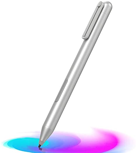 MoKo Stylus Pen for Surface, Surface Stylus Pen for Surface Pro 7/6/5/4/3/X, Surface Go 2/Go, Surface Laptop 4/3/2/1, Surface Book 3/2/1,Studio 2/1, Stylus Pencil with 1024 Pressure Sensitivity,Sliver