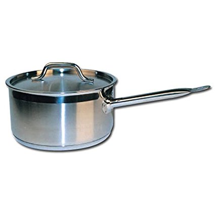 Winware Stainless Steel 4.5 Quart Sauce Pan with Cover