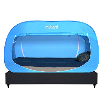 Milliard Bed Bubble Folding Privacy Tent – Twin-Size (78½ x 39½ x 47½in.) – Blue