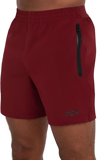 TCA Elite Tech Gym Shorts Men Athletic Shorts Workout Running Shorts for Men with Zip Pockets