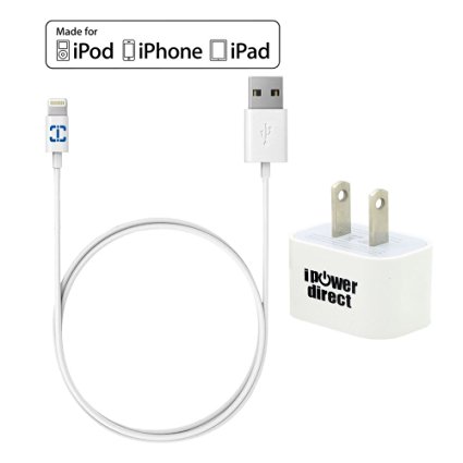 LTI-Direct- Trending Tech Apple Certified MFi Lightning 3ft 8 Pin USB Cable Sync Charge Data For Apple iPhone SE 6 6s plus 5 5s 5c iPod Touch 5 Nano 7 Wall Plug Fit All Case