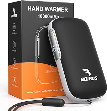 Hand Warmers Rechargeable, Hand Warmers 10000mAh Electric Hand Warmer, PD 18W Fast Charge 15Hrs Long Lasting, Portable Pocket Heater USB Reusable Handwarmer for Camping, Hunting, Golf, Hiking, Therapy