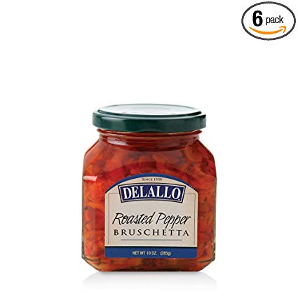 DeLallo Roasted Pepper Bruschetta, 10 Ounce (Pack of 6)