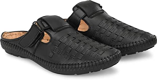 Nayka MEN'S Synthetic Velcro Roman Outdoor Adjustable Sandals,