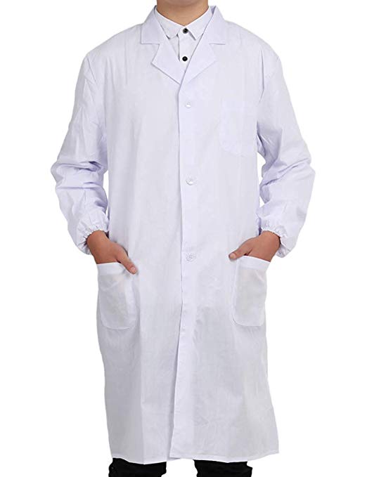 Pinkpum Lab Coat Professionally Designed Unisex White