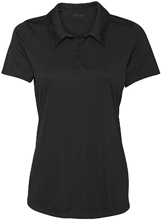 Women's Dri-Equip Golf Polo Shirts 3-Button Golf Polo's in 20 Colors XS-3XL