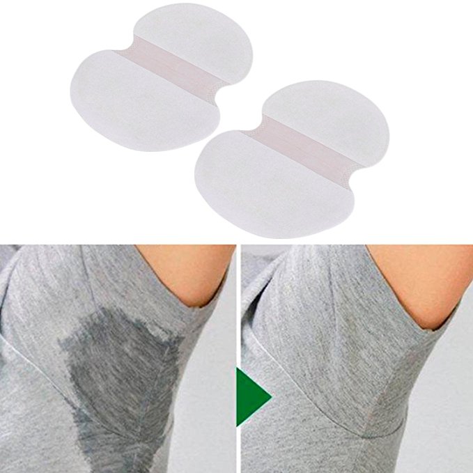 HailiCare 100pcs Underarm Armpit Sweat Pads Shield Absorbing Anti Perspiration Odour Disposable Sheet