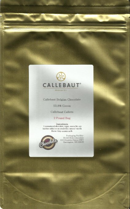 Callebaut Dark Callets 53.8 %  (2 lb)