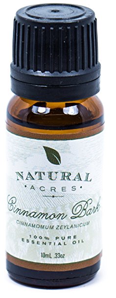 Cinnamon Bark Essential Oil - 100% Pure Therapeutic Grade Cinnamon Bark Oil by Natural Acres - 10ml