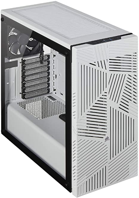 Corsair 275R Airflow Tempered Glass Mid-Tower Gaming Case, White