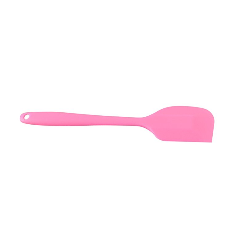 Silicone Spatula,1 PCS Heat Resistant Non-stick Rubber Spatulas- RALMALL Ergonomic Seamless One-Piece Design For Cake Cream Pastry Butter Batter Mixing Cooking Baking (Pink)