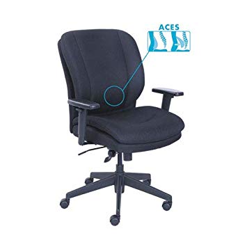 SertaPedic 48967A Cosset Ergonomic Task Chair, Black