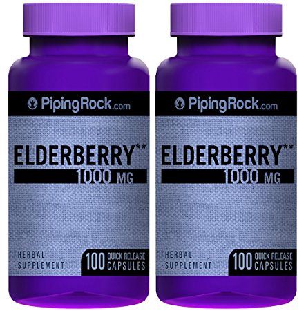 Elderberry Sambucus 1000 mg 200 Capsules