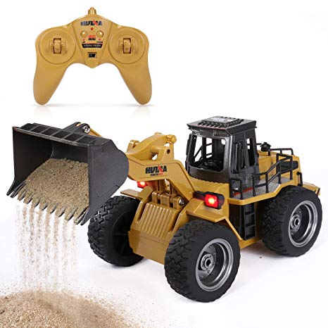 SGILE RC Remote Control Truck Toy, Full Function Alloy Construction Vehicle for Kids, Medium