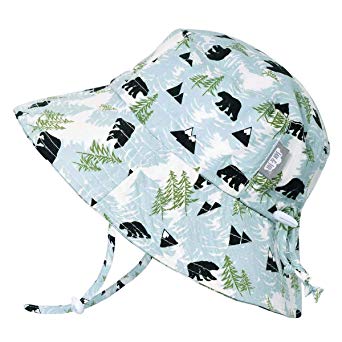 JAN & JUL Boys Breathable Cotton Bucket Sun-Hat, Adjustable with Strap, Baby, Toddler, Kids