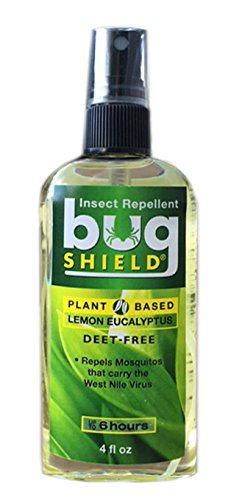 Bug Shield Lemon Eucalyptus Natural Insect Repellent 4 oz Spray Pump