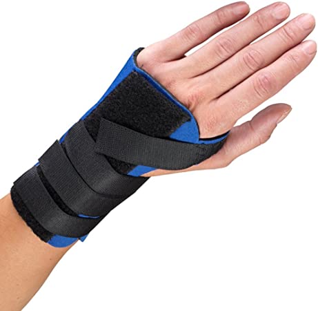 OTC Wrist Splint, Cock-up Style, Neoprene, Black, X-Large (Left Hand)