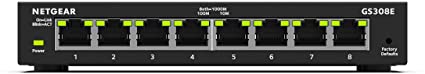 NETGEAR 8-Port Gigabit Ethernet Smart Managed Plus Switch (GS308E)