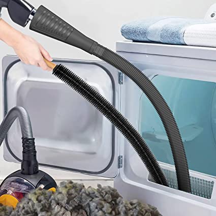 Dryer Vent Cleaner Kit Vacuum Hose Attachment Brush Lint Remover Power Washer and Dryer Vent Vacuum Hose (Black)