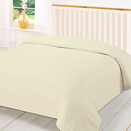 KING 600TC WONDERFUL 100# EGYPTIAN COTTON 1PC DUVET COVER,IVORY SOLID