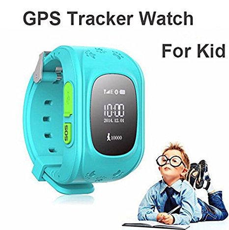 Wayona Smart Tracker Wrist Watch with GPS & GSM System for Kids- Blue