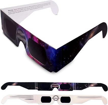 CZZPTC 10pcs Paper Glasses for Viewing, 2024 Premium Safe Viewing Glass for Adults Kids Decor