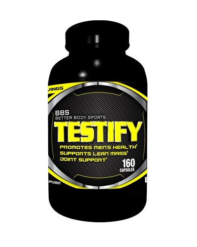 Testify Natural Test Boosting Supplement With Added Joint Support! Includes Tribulus, Cissus, Horny Goat Weed, And More! 100% Risk Free Money Back Guarantee!