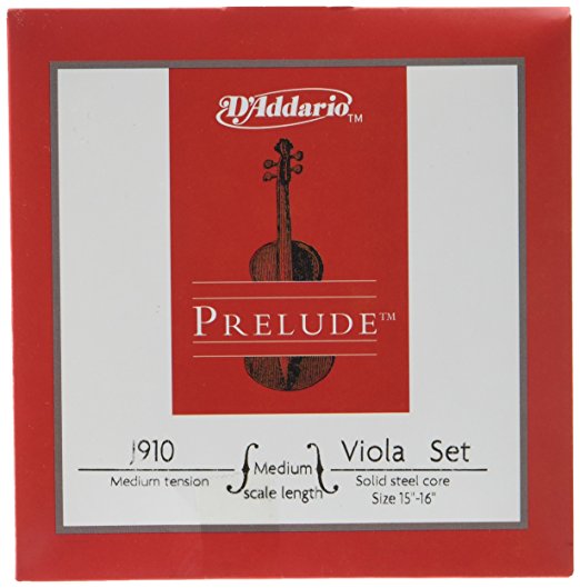 D'Addario Prelude Viola String Set, Medium Scale, Medium Tension