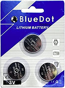 BlueDot Trading 3 Volt CR2430 Lithium Coin Cell non-rechargeable Battery for watches, flameless candles, calculators, and more. 3 Count (Packaging may vary)