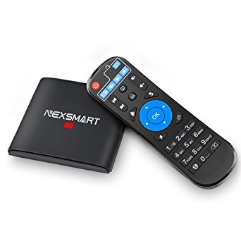 Android TV Box NEXSMART Quad Core Streaming Media Player with LAN Wifi 1080P HDMI 2.0 Spdif Rooted IPTV
