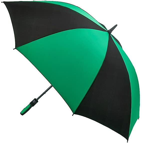 Fulton Cyclone Stick Umbrella, 100 cm, 1 L, Black/Green