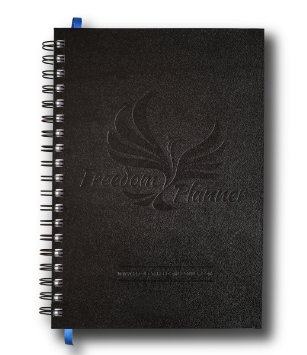Freedom Planner - The Ultimate Personal Organizer Weekly Monthly Calendar Goal Journal and Motivational Notebook for Personal  Professional  Academic use - 7x10 size 100 recycled paper - For Men and Women who want to EXCEL in life Dated 2016