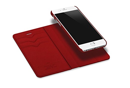 LABC – Smart Wallet with Detachable Inner Case – iPhone 6 PLUS & 6S PLUS (Red & Stitched)