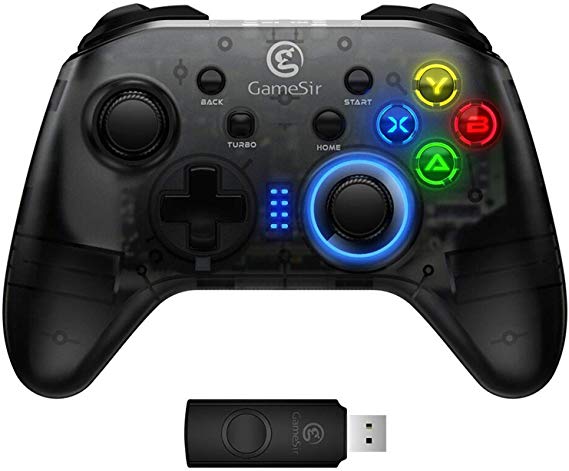 GameSir T4 PC Controller 2.4 GHz Wireless&Wired Game Controller Joystick with Dual-Vibration for Windows 7/8/10