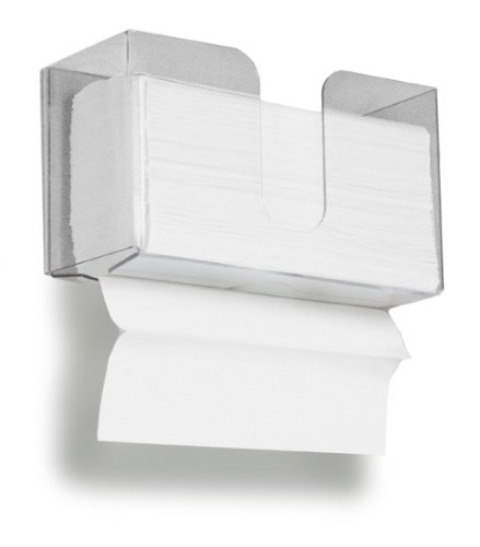 TrippNT 51912 Dual Dispensing Paper Towel Holder, 150 Multi-Fold Paper Towel Capacity and Peelable Protective Film