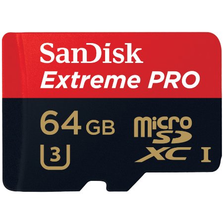 SanDisk Extreme Pro 64 GB microSD Extended Capacity (microSDXC)