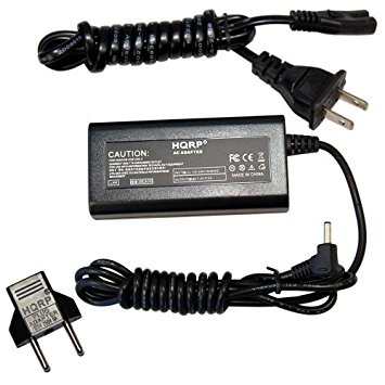 HQRP AC Adapter / Power Supply for Canon PowerShot S3 IS / S3IS , PowerShot S5 IS / S5IS Digital Camera - with USA Cord & Euro Plug Adapter (Desk Style)