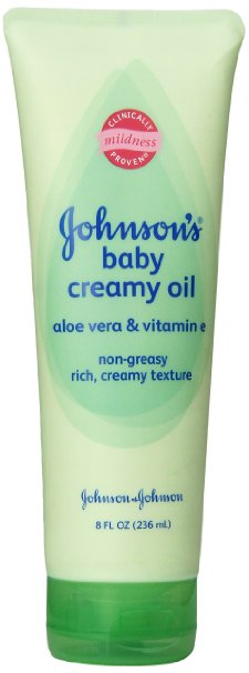 Johnson and Johnson Creamy Aloe and Vitamin E - 8 oz