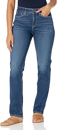 Signature by Levi Strauss & Co womens Totally Shaping Straight Jeans