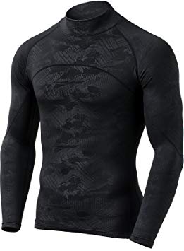 Tesla Men's Thermal Wintergear Compression Baselayer Mock Long Sleeve T Shirts YUT32/YUZ47/T32/T42