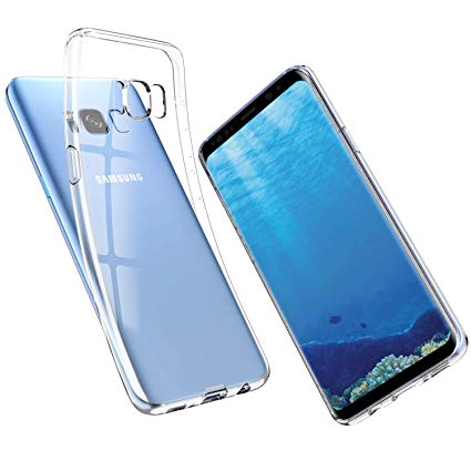 UNBREAKcable Samsung Galaxy S8 Case, Crystal Clear, Ultra-Thin Slim Soft TPU Silicone Protective Transparent Case Cover for Samsung Galaxy S8, Dustproof & Anti-Yellow