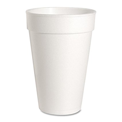 Genuine Joe GJO58554 Hot/Cold Foam Cup, 16-Ounce Capacity, White (Carton of 500)